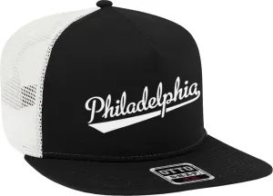 Philadelphia Script Baseball Font Snapback Trucker Hat