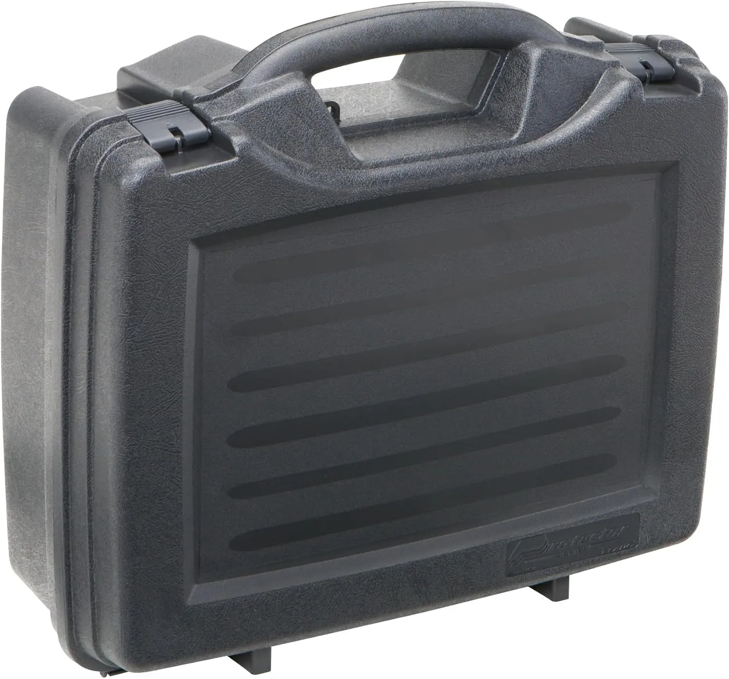 Plano Protector Series Four Pistol Case, Large, Black, Hunting Gun Case with Padlock Tabs and Foam Padding, Hard Plastic Pistol and Accessory Case
