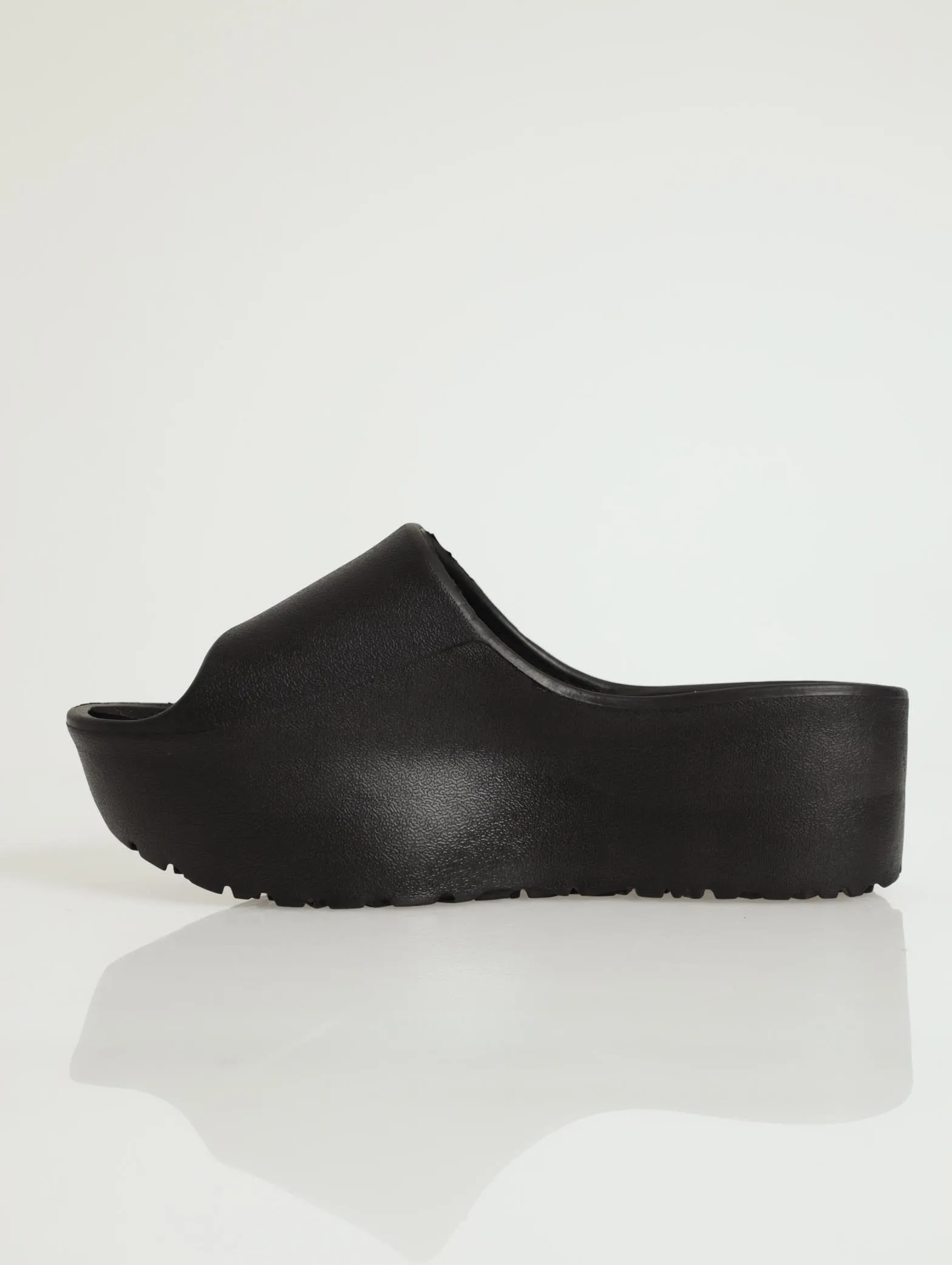 Platform Moulded Eva Slide - Black