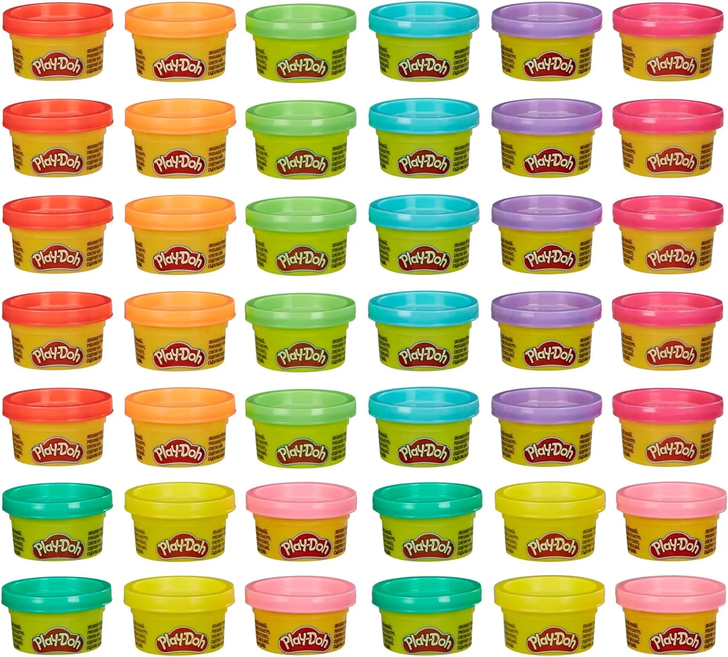 Play Doh Bulk Handout 42-Pack of 1-Ounce Modeling Compound Cans, Non Candy Halloween Handout Toys & Party Favors, Kids Arts & Crafts, Preschool Toys, Ages 2  (Amazon Exclusive)