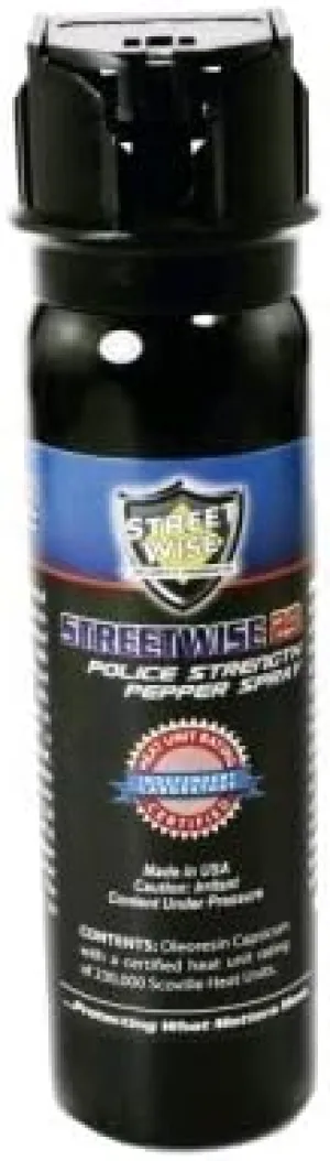 Police Strength 23 Pepper Spray Streetwise 230,000 SHU 4 Oz Flip Top