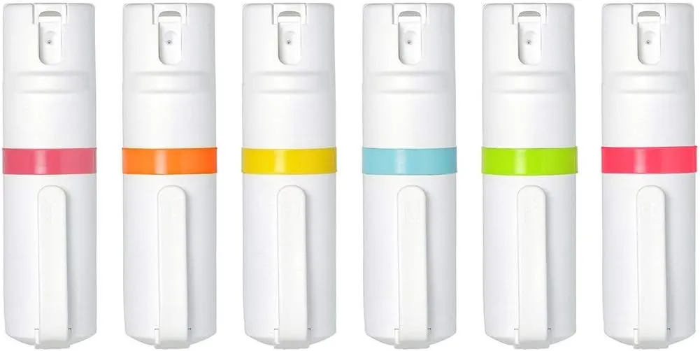 POM Pepper Spray Flip Top - Maximum Strength OC Spray for Self Defense - Tactical Compact & Safe Design - 25 Bursts & 10 ft Range - Powerful & Accurate Stream Pattern…