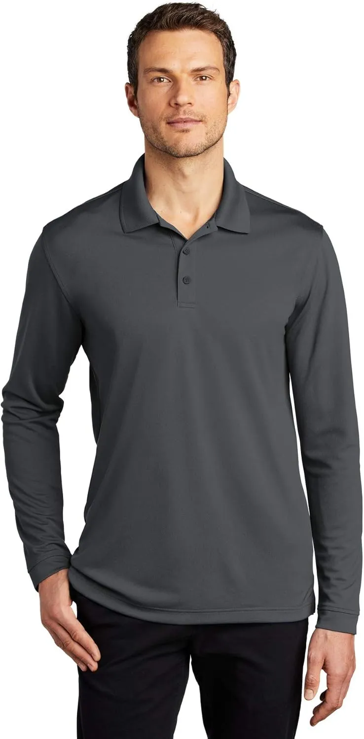 Port Authority Dry ZoneUV Micro-Mesh Long Sleeve Polo