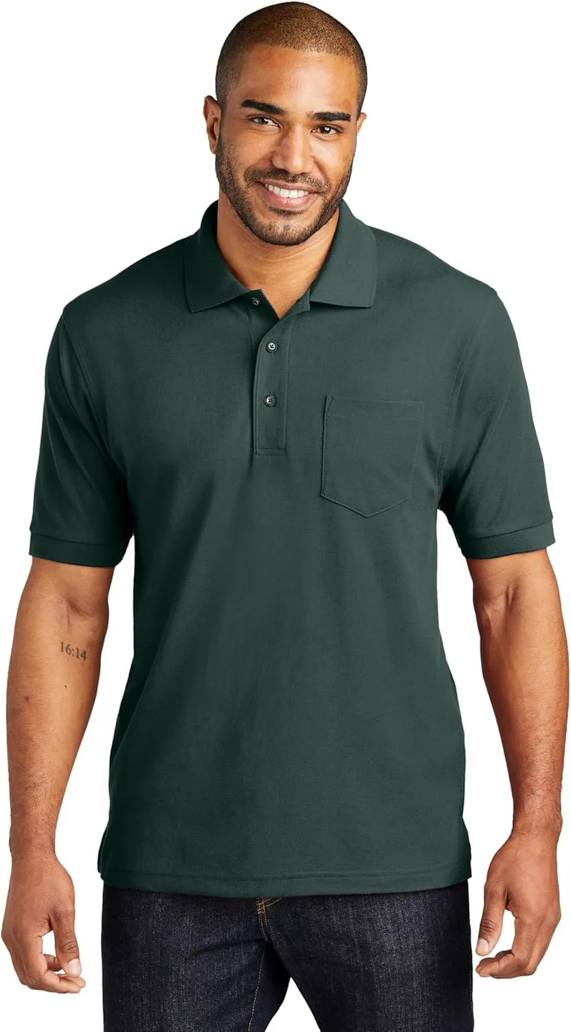 Port Authority K500LSP L-Sleeve Silk Touch Polo with Pocket