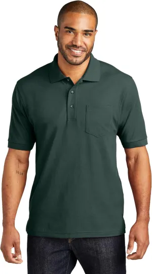Port Authority K500LSP L-Sleeve Silk Touch Polo with Pocket