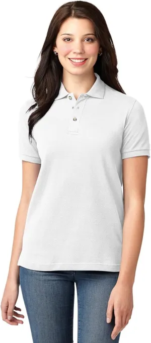 Port Authority Ladies Heavyweight Cotton Pique Polo