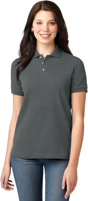 Port Authority Ladies Heavyweight Cotton Pique Polo