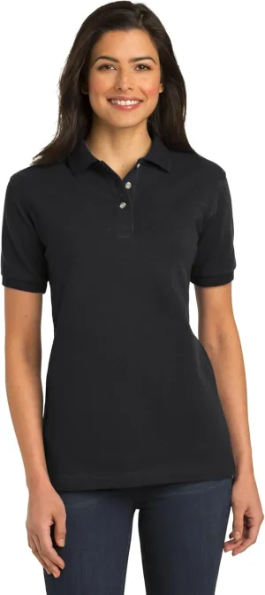 Port Authority Ladies Heavyweight Cotton Pique Polo
