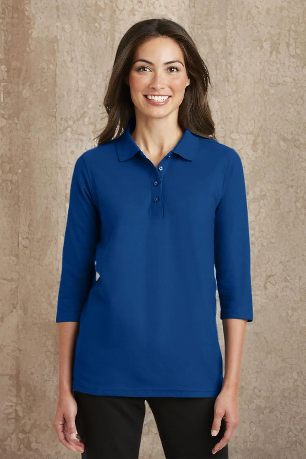 Port Authority Ladies Horizontal Texture Polo. L514