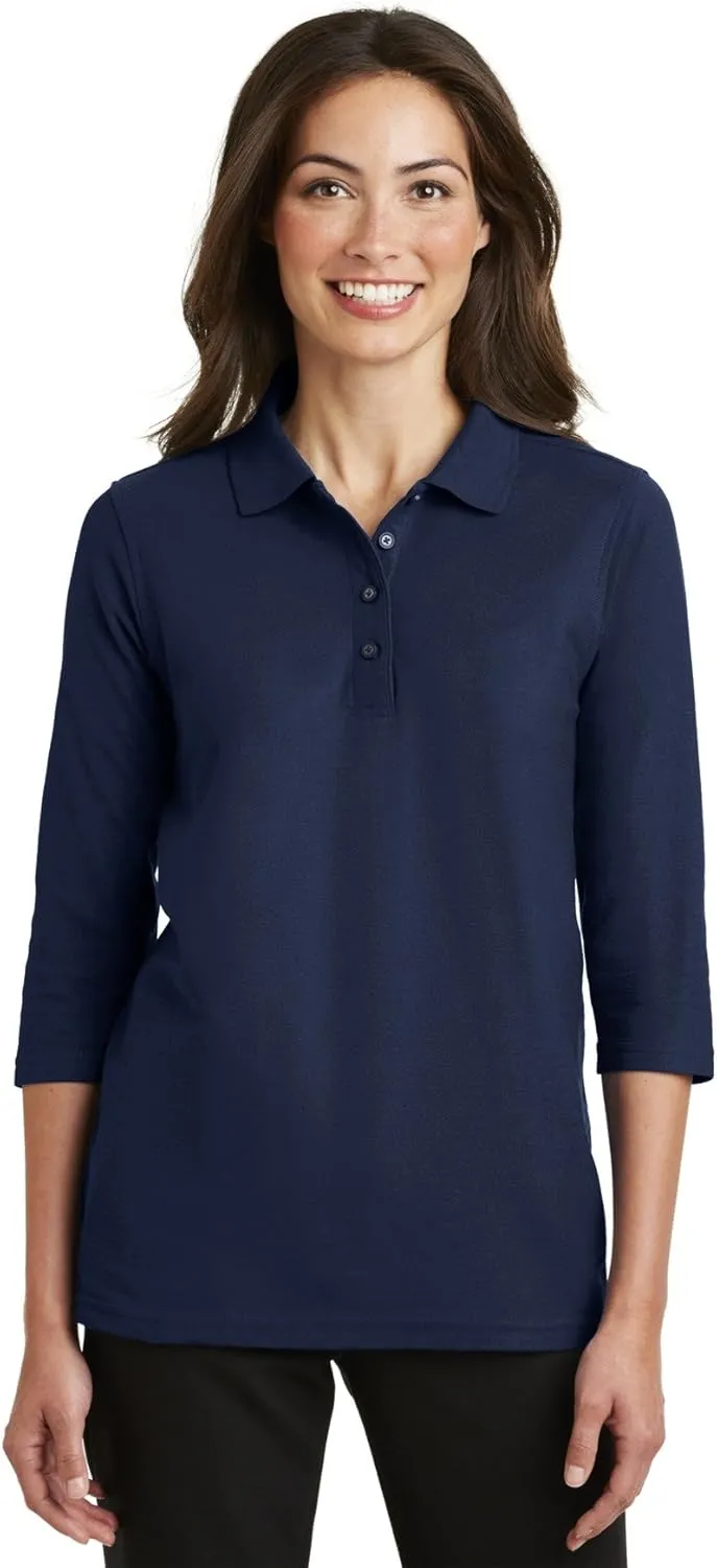 Port Authority Ladies Horizontal Texture Polo. L514