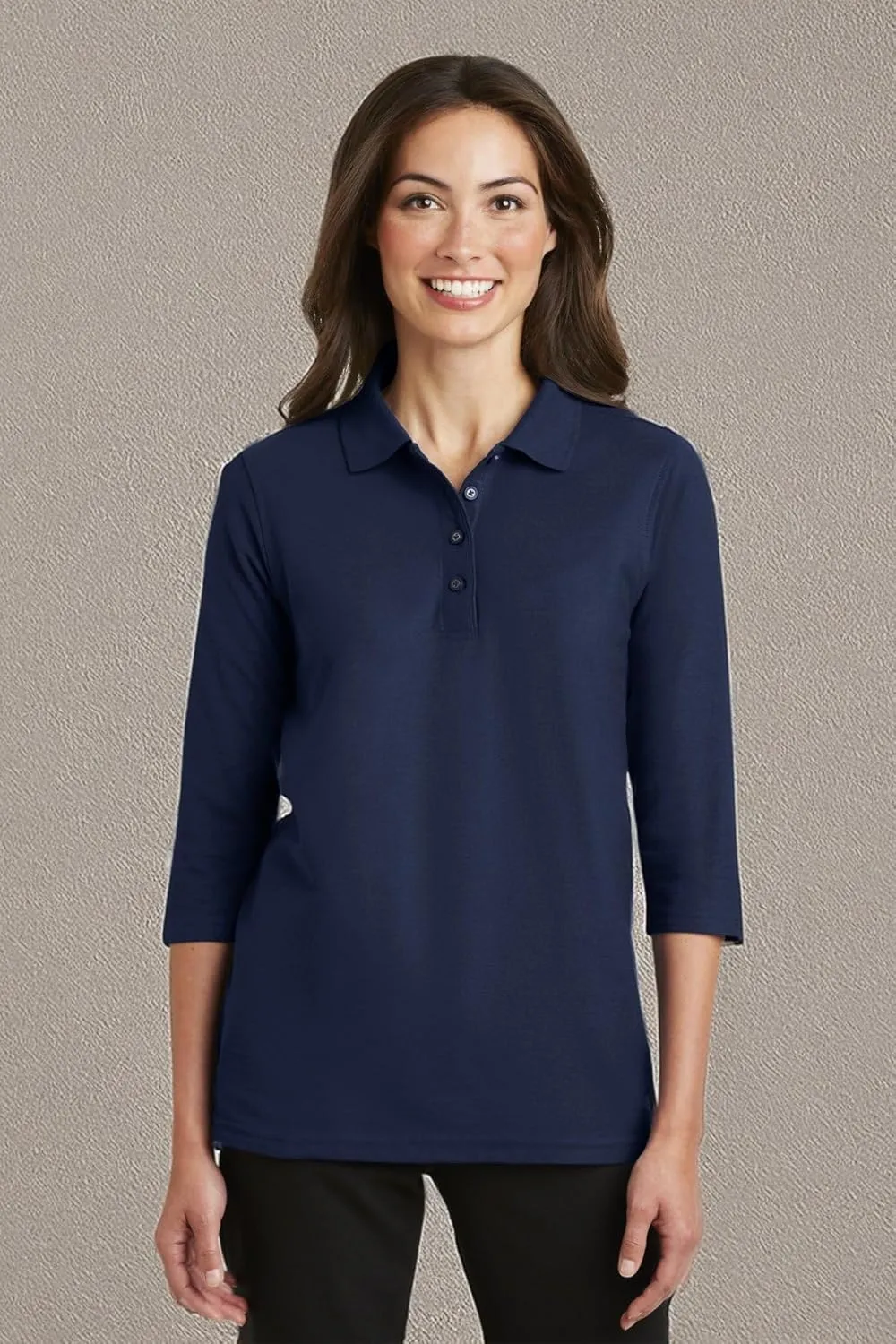 Port Authority Ladies Horizontal Texture Polo. L514