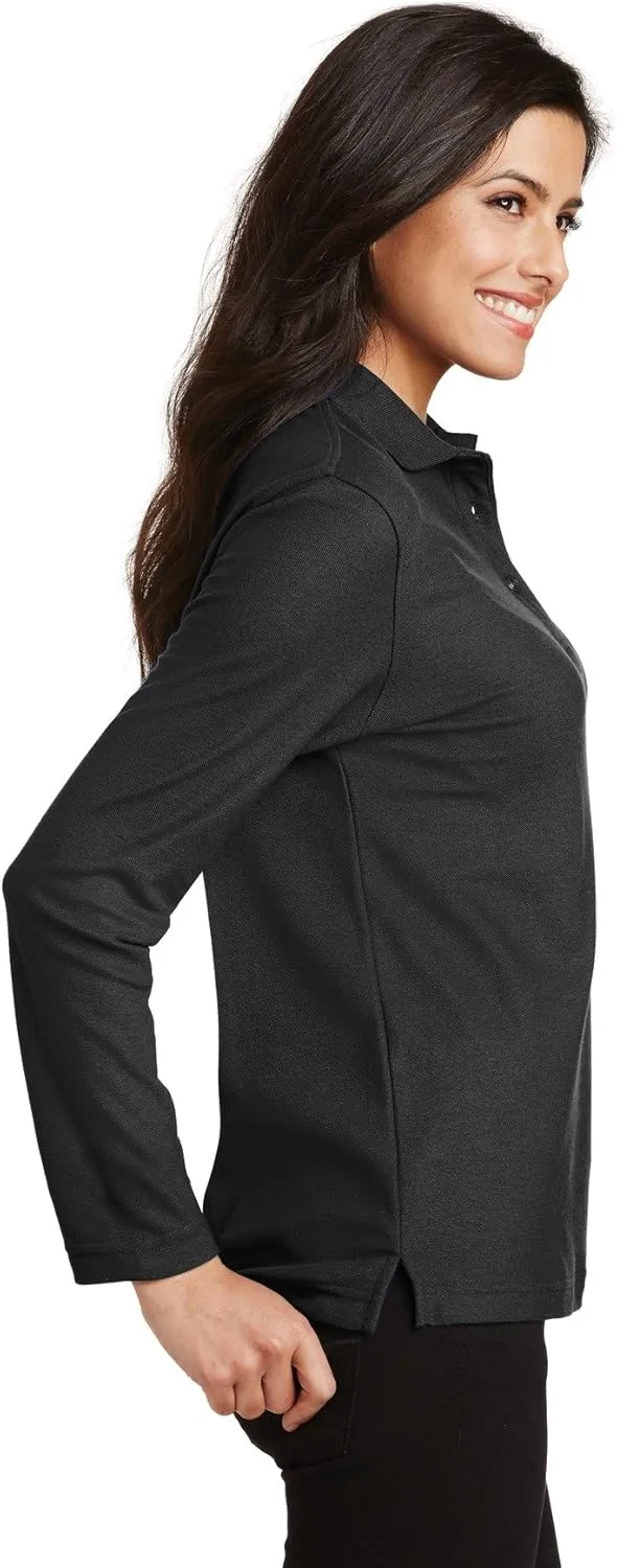 Port Authority Ladies Silk Touch Long Sleeve Polo L500LS