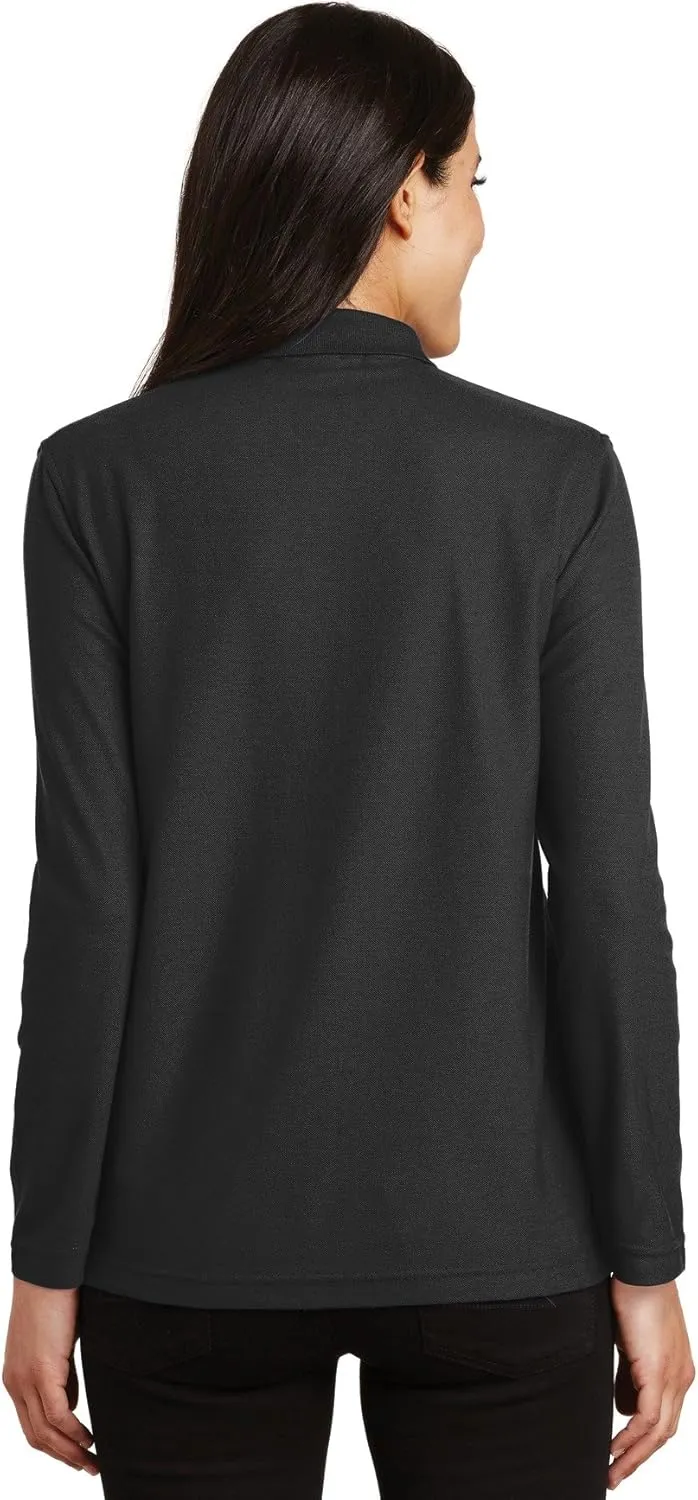 Port Authority Ladies Silk Touch Long Sleeve Polo L500LS