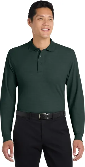 Port Authority Men's Long Sleeve Silk Touch Polo
