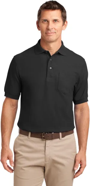Port Authority Silk Touch Polo with Pocket