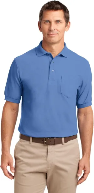 Port Authority Tall Silk Touch Long Sleeve Polo