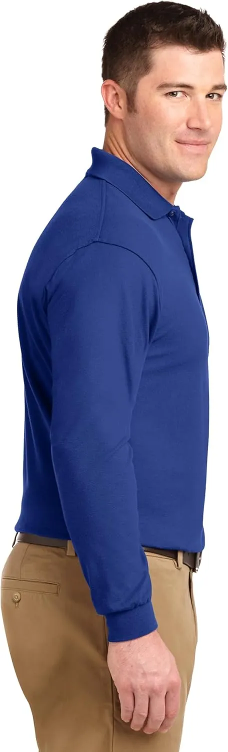 Port Authority Tall Silk Touch Long Sleeve Polo