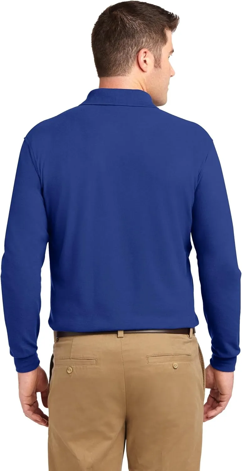 Port Authority Tall Silk Touch Long Sleeve Polo