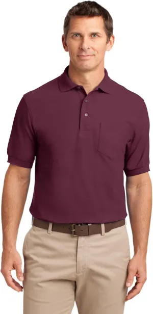 Port Authority Tall Silk Touch Long Sleeve Polo