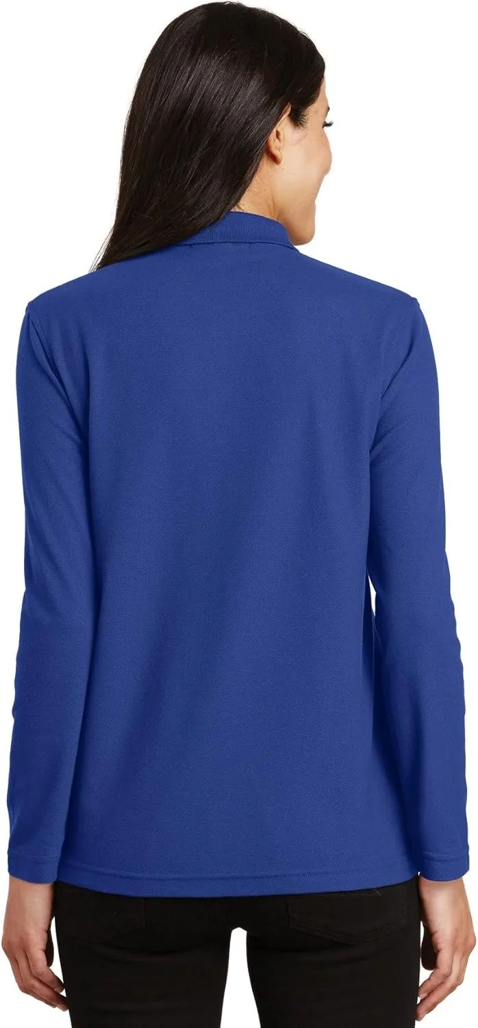 Port Authority Women's Long Sleeve Silk Touch Polo