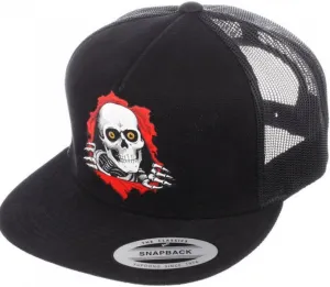 Powell Peralta Ripper Mesh Snap Back Cap - Black