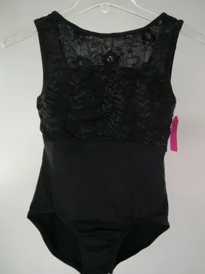 Pre-Owned Leotard Mirella   Medium Adult Black  Ballet Jazz
