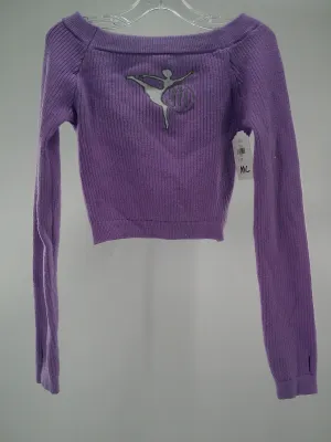 Pre-Owned Shrug Sweater No Brand   Medium Child Lavender  Ballet
