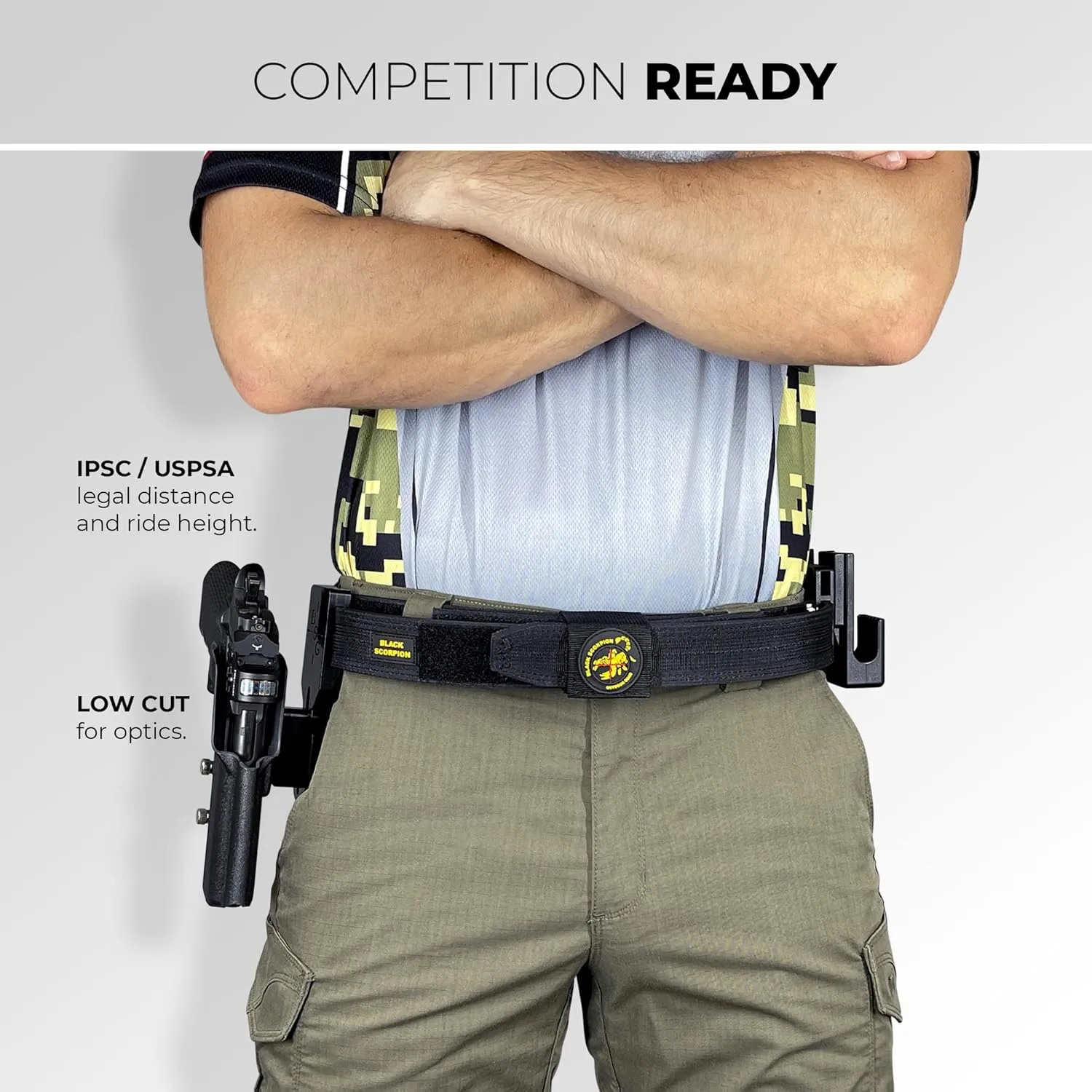 Pro Heavy Duty Competition Holster fits Sig P320 Full Size, AXG Pro, M17, XFive, DH3, Spectre Comp, P320MAX