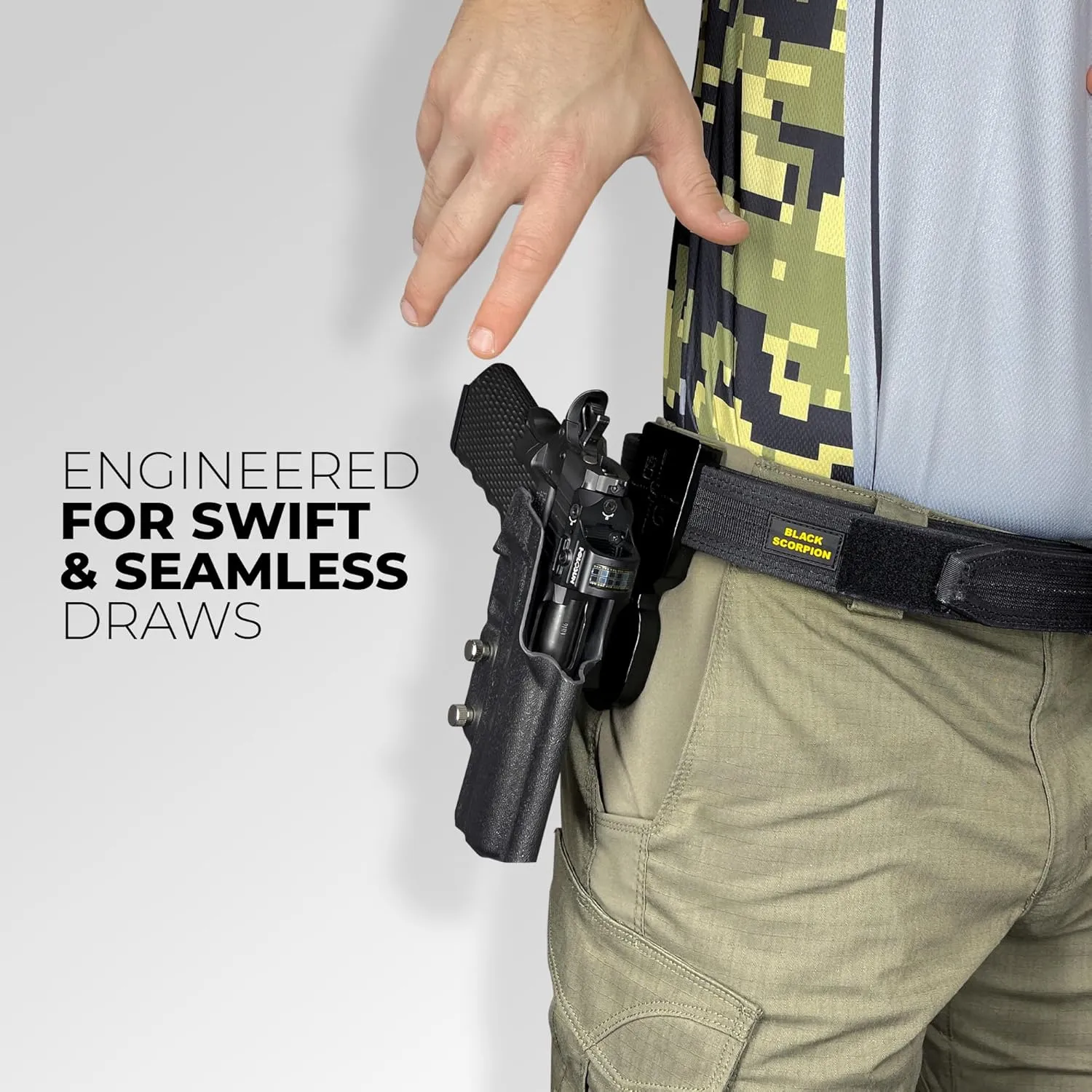 Pro Heavy Duty Competition Holster fits Sig P320 Full Size, AXG Pro, M17, XFive, DH3, Spectre Comp, P320MAX