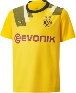 PUMA - Kids BVB Cup Jersey Replica W/Sponsor, Color Cyber Yellow, Size: X-Large
