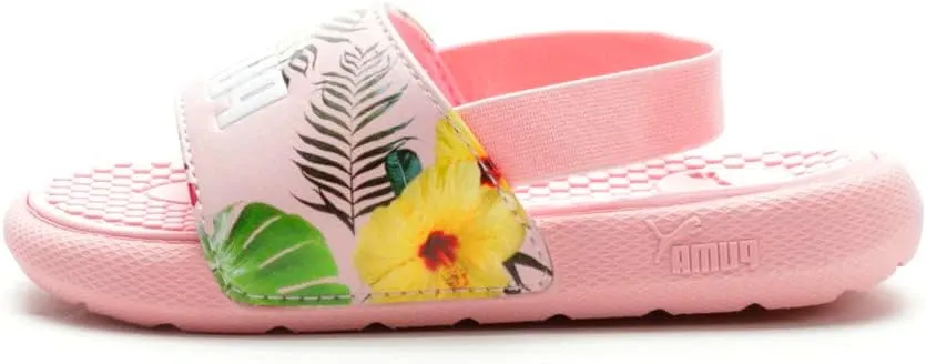 PUMA Kids Cool Cat Backstrap Sandal, Parfait Pink-Yellow Pear White, 10 US Unisex Toddler