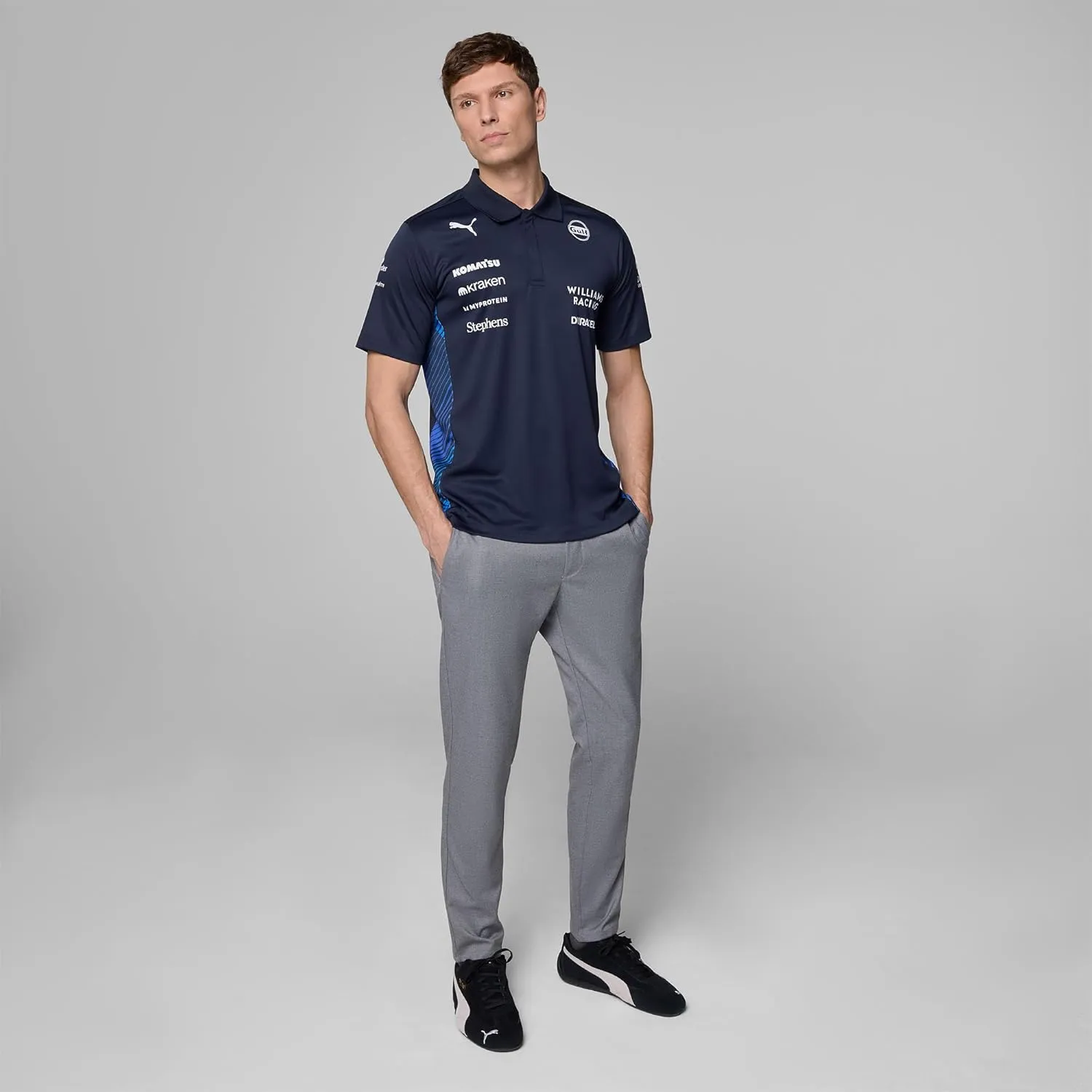 PUMA Williams Racing Formula 1 Men's 2025 Team Polo - Navy