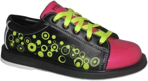 Pyramid Women's Rain Black/Hot Pink/Lime Green Bowling Shoes