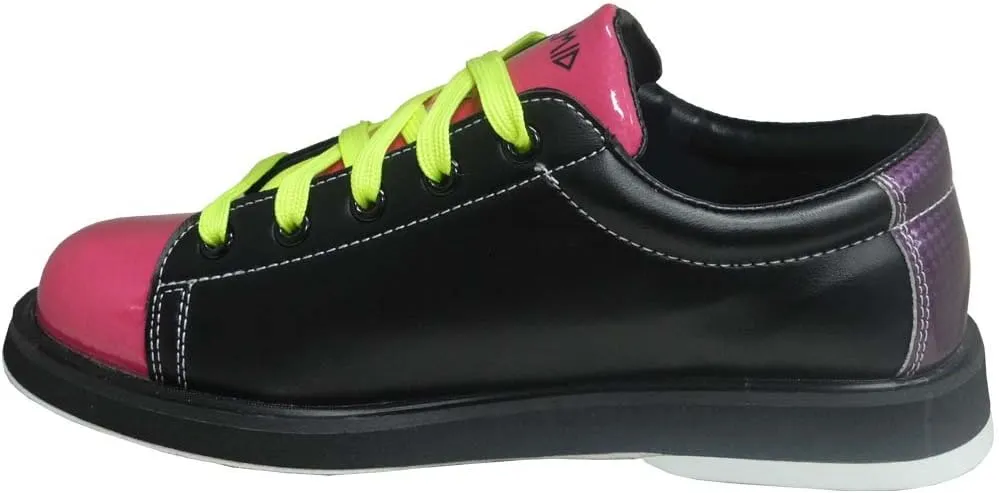 Pyramid Women's Rain Black/Hot Pink/Lime Green Bowling Shoes