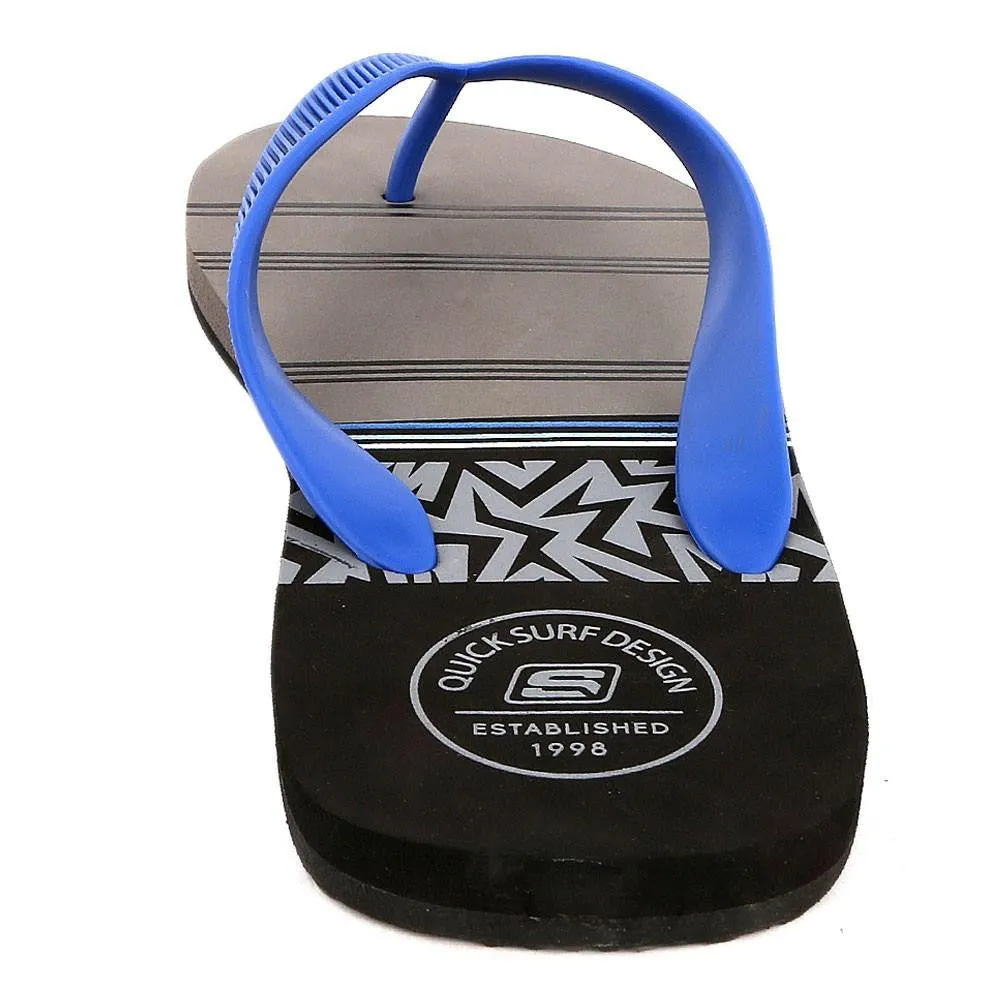Quick Surf Men's Flip Flop Slippers 2334 - Black & Grey