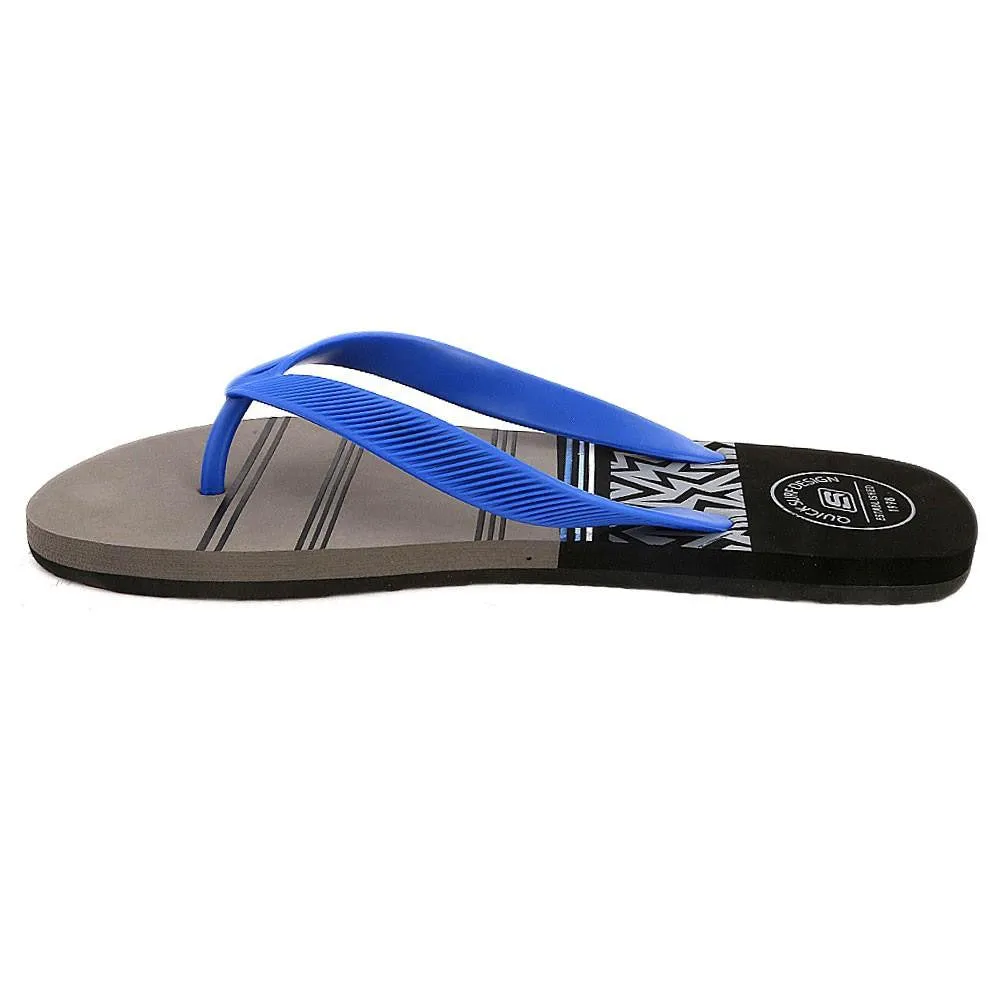 Quick Surf Men's Flip Flop Slippers 2334 - Black & Grey