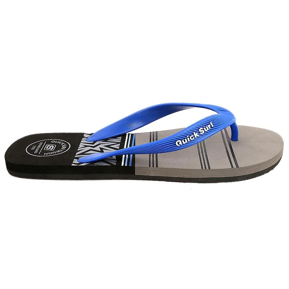 Quick Surf Men's Flip Flop Slippers 2334 - Black & Grey