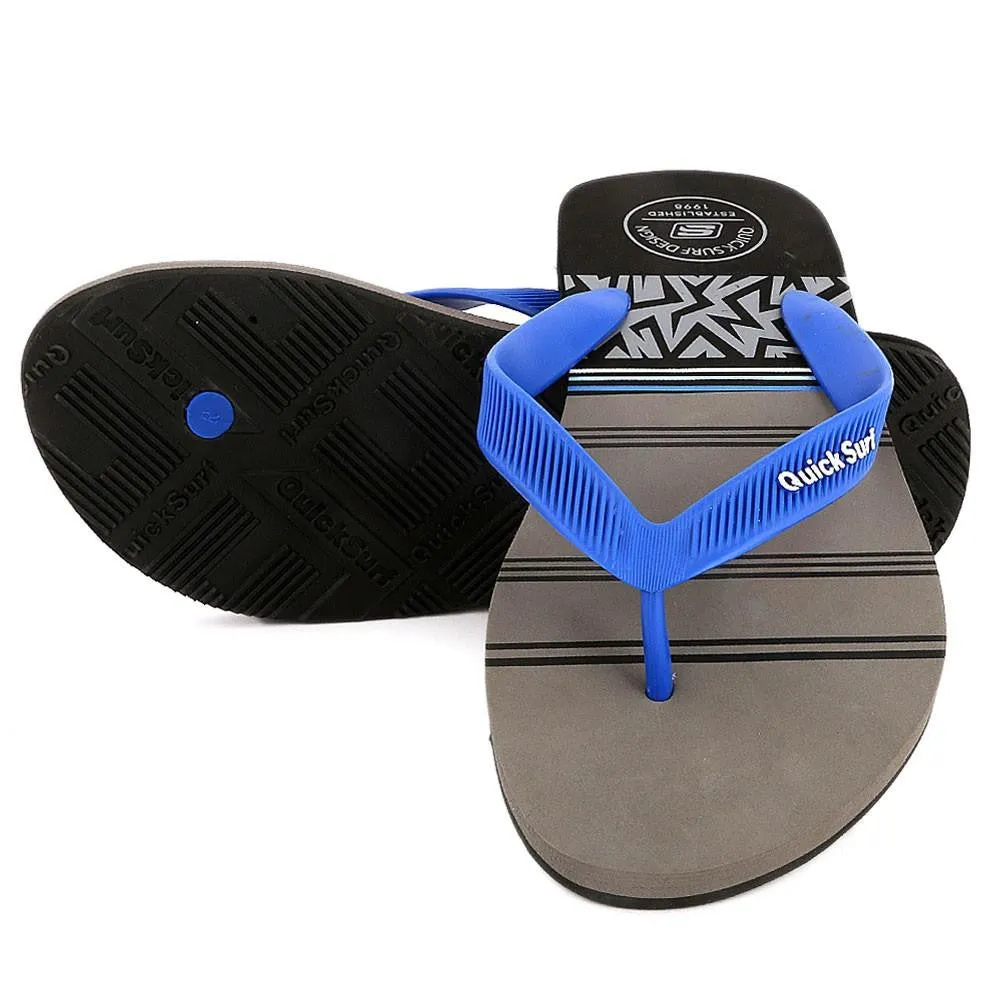 Quick Surf Men's Flip Flop Slippers 2334 - Black & Grey