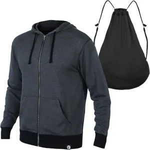 Quikflip 2-in-1 Reversible Backpack Hoodie (As Seen on SHARK TANK) Unisex Full-Zip Hero Hoodie