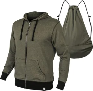 Quikflip 2-in-1 Reversible Backpack Hoodie (As Seen on SHARK TANK) Unisex Full-Zip Hero Hoodie