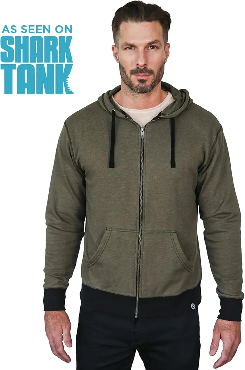 Quikflip 2-in-1 Reversible Backpack Hoodie (As Seen on SHARK TANK) Unisex Full-Zip Hero Hoodie