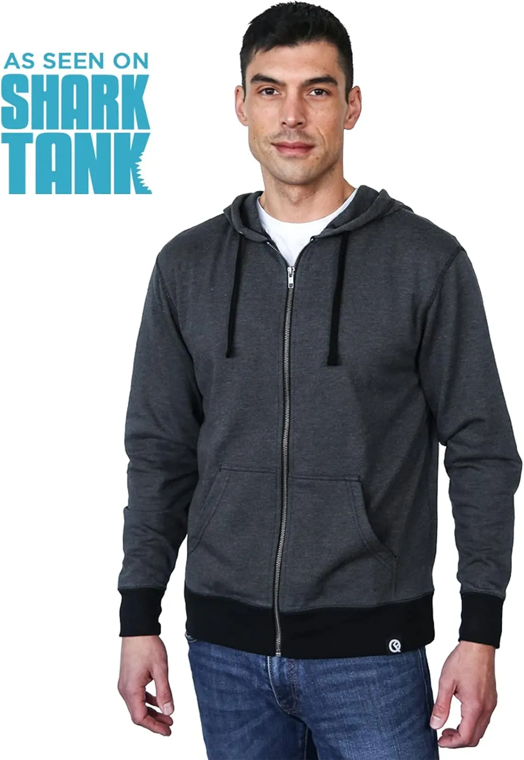 Quikflip 2-in-1 Reversible Backpack Hoodie (As Seen on SHARK TANK) Unisex Full-Zip Hero Hoodie