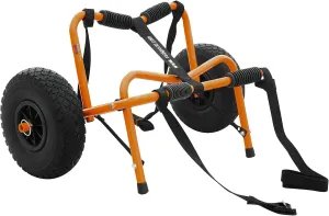 RAD Sportz Kayak Trolley Pro Premium Kayak Cart with NO-Flat Airless Tires 150 LB Capacity Orange with Free Mesh Carry Bag