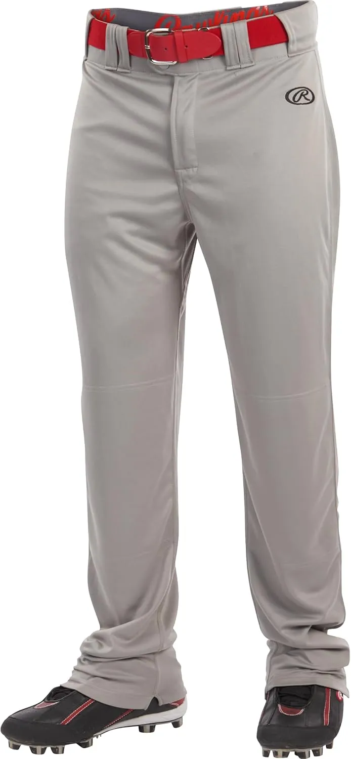 Rawlings Boys Launch Series Baseball Pant | Full Length Semi-Relaxed Fit | Youth Sizes | Solid Color Options