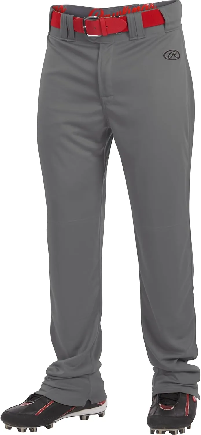 Rawlings Boys Launch Series Baseball Pant | Full Length Semi-Relaxed Fit | Youth Sizes | Solid Color Options