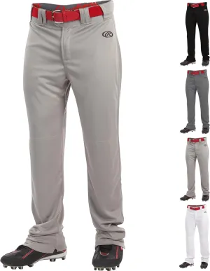Rawlings Boys Launch Series Baseball Pant | Full Length Semi-Relaxed Fit | Youth Sizes | Solid Color Options