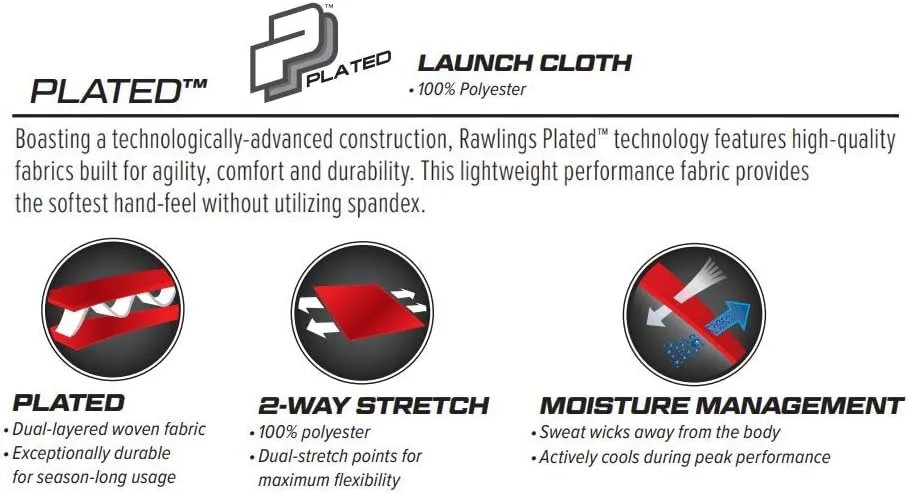 Rawlings | Launch Series Baseball Pants | Knicker Fit | Youth Sizes | Solid | Multiple Colors