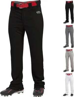 Rawlings Men's Launch Series Baseball Pants | Full Length Semi-Relaxed Fit | Adult Sizes | Solid | Multiple Colors