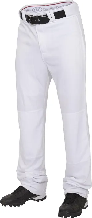 Rawlings PRO 150 Series Game Baseball Pant, Youth, Solid Color, Full Length, Unhemmed