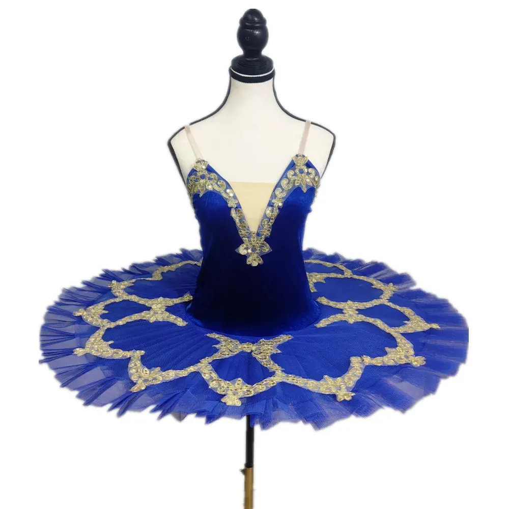 Red Ballet Tutu Skirt Velvet Top Professional Dance Costume White Swan Lake Performance Outfit